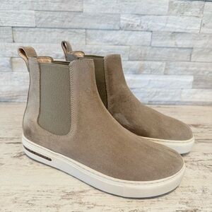 Birkenstock Bend Chelsea Ankle Boots Sneaker Taupe Suede 37/6-6.5 NEW
